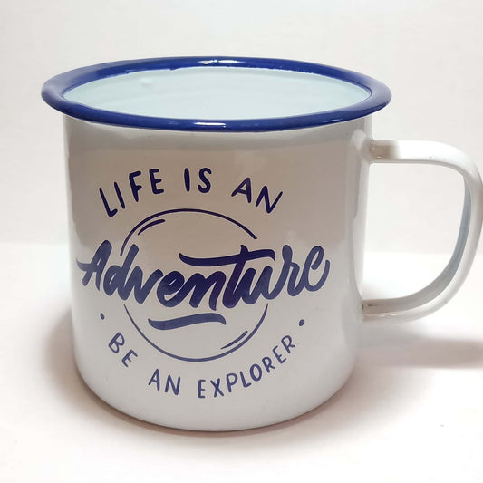 Taza de loza azul - Santé