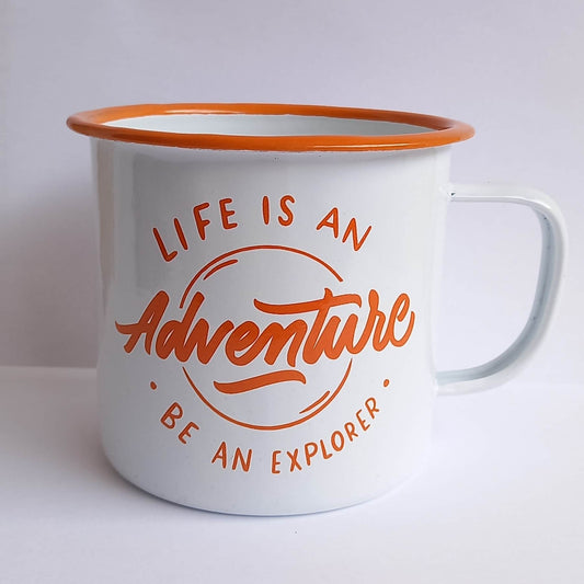 Taza de loza anaranjada - Santé